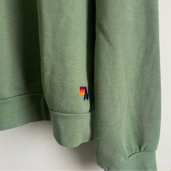 Aviator Nation in sage crew neck - Picture 2 of 7